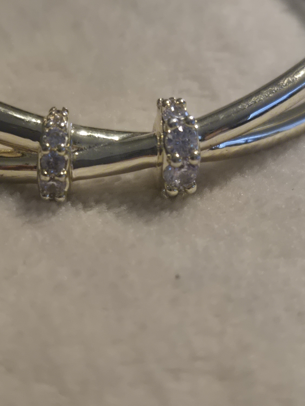 Kendra Scott Gold-Tone Crystal Crossover Cuff Bracelet - Picture 11 of 11